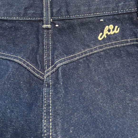 Vintage Chic Jeans Womens 8/9 Blue High Rise Western Riding Dark Wash Made USA - Picture 6 of 10